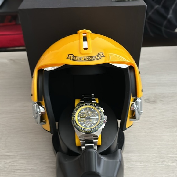 Citizen Eco-Drive Two-Tone Special Edition Blue Angels IP Chronograph Watch - Picture 2 of 8